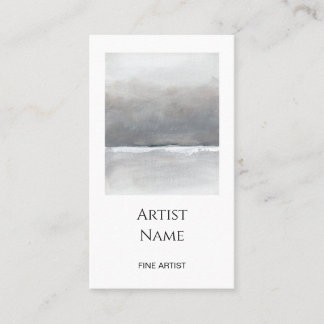 Minimalist Art Photo Artist Business Card