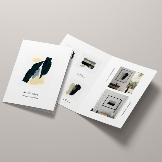 Minimalist Artist Brochure Template (Creator Uploaded)