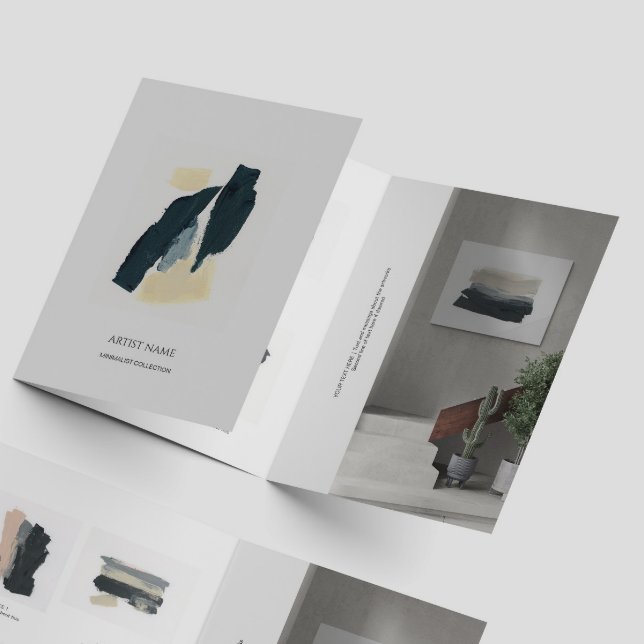 Minimalist Artist Trifold Portfolio Brochure  (Creator Uploaded)