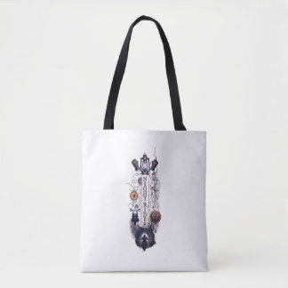 Minimalist Artistic "Miniature Assemblage" Graphic Tote Bag