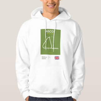Minimalist Ascot Horse Racing Line Print Hoodie
