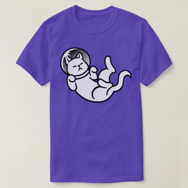 Minimalist Astronaut Cat by Tobe Fonseca T-Shirt (Design Front)
