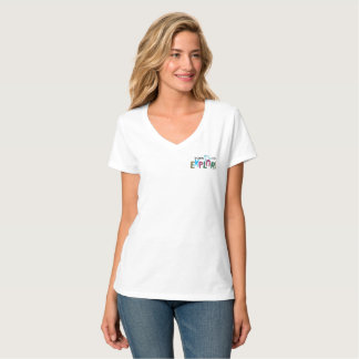 Minimalist Astronaut Women's V-Neck T-Shirt
