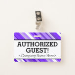[ Thumbnail: Minimalist "Authorized Guest!" Badge ]