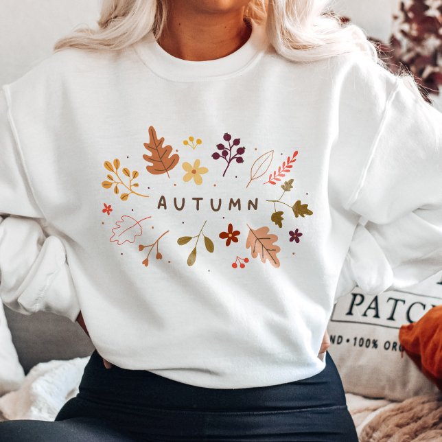 Minimalist Autumn Floral Sweatshirt (Creator Uploaded)