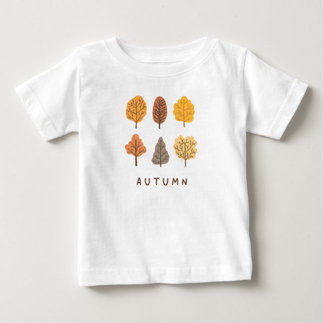 Minimalist Autumn Trees  Baby T-Shirt (Front)