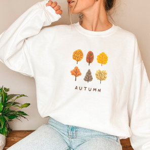 Minimalist Autumn Trees Sweatshirt