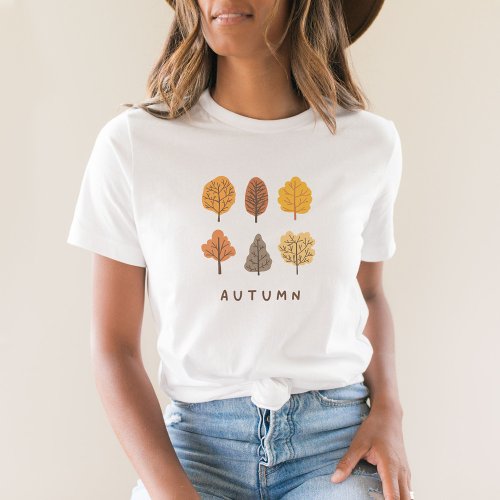 Minimalist Autumn Trees  T_Shirt