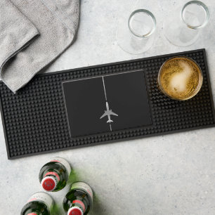Minimalist Aviation Bar Mat