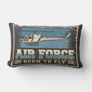 Minimalist Aviation Blue Throw Pillow