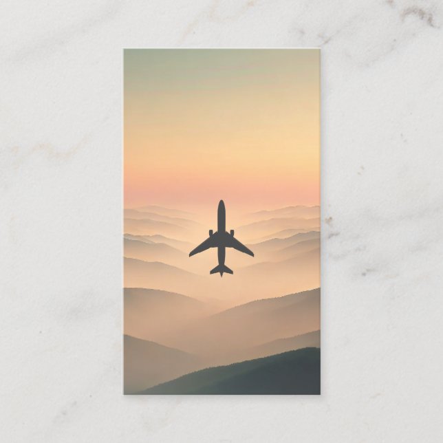 Minimalist Aviation Business Card (Front)