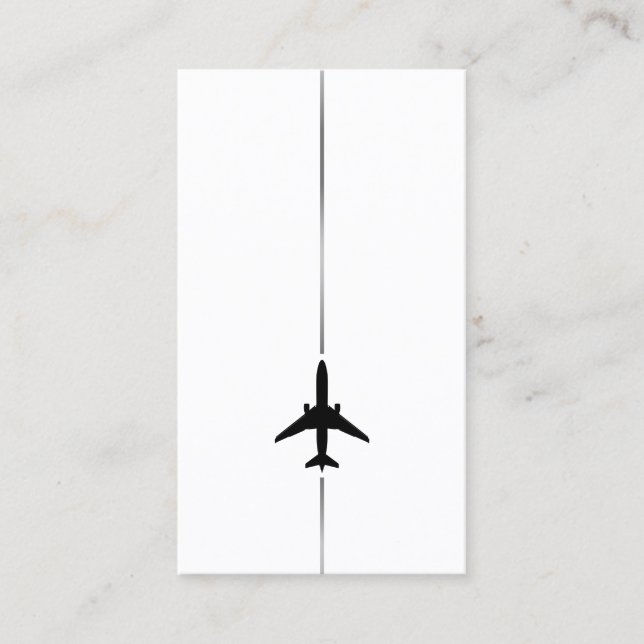 Minimalist Aviation Business Card (Front)