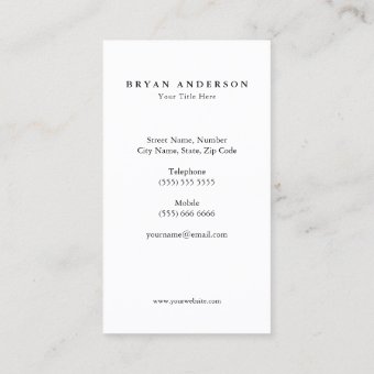 Minimalist Aviation Business Card | Zazzle