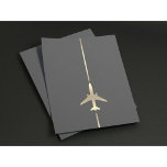 Minimalist Aviation Flyer<br><div class="desc">Minimalist Aviation Flyer with gold airplane vector image.</div>