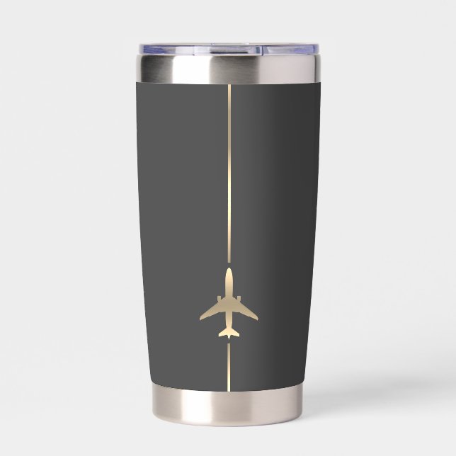 Minimalist Aviation  Insulated Tumbler (Front)