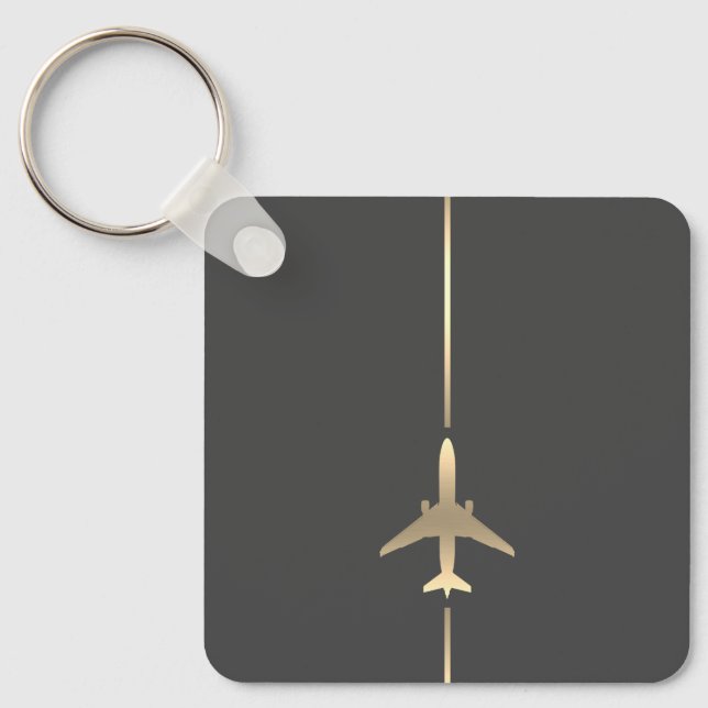Minimalist Aviation  Keychain (Front)