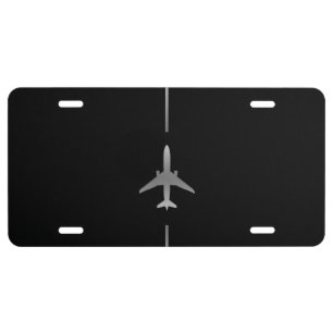 Minimalist Aviation License Plate