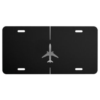 Minimalist Aviation License Plate