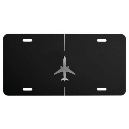 Minimalist Aviation License Plate