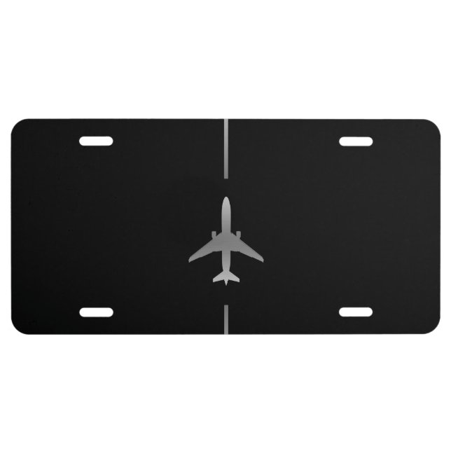 Minimalist Aviation License Plate (Front)
