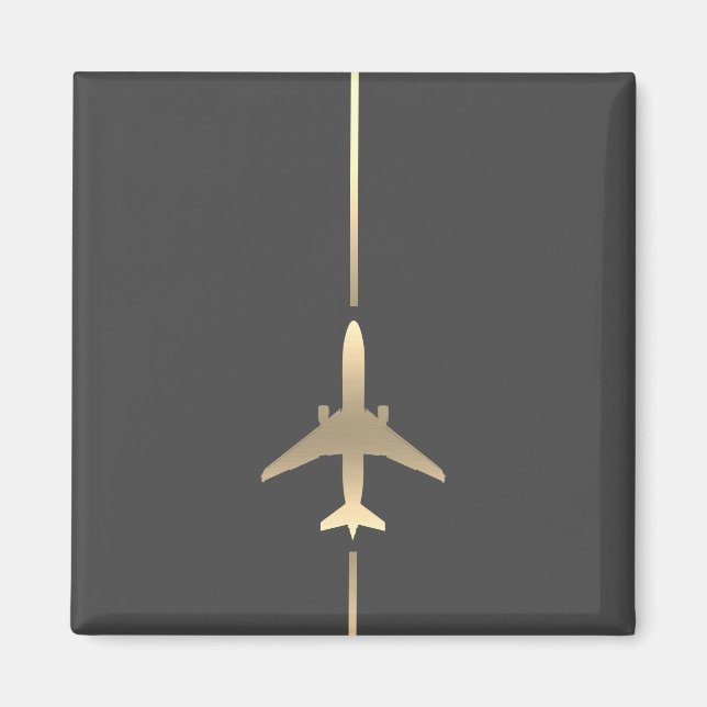 Minimalist Aviation Magnet (Front)