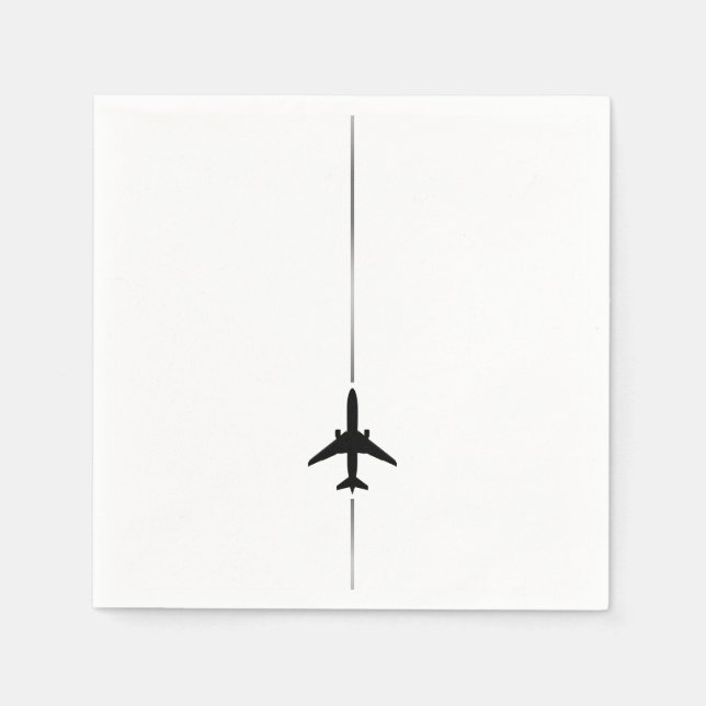 Minimalist Aviation Napkins (Front)