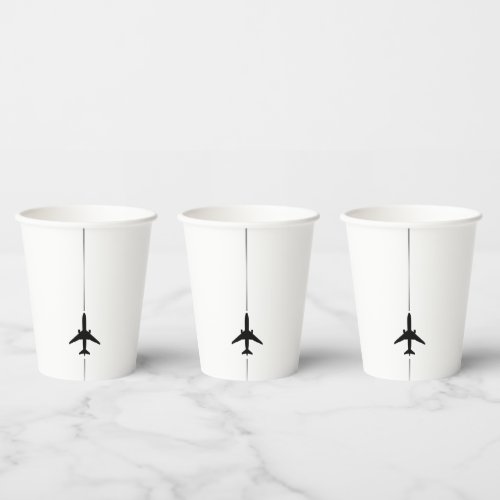 Minimalist Aviation Paper Cups