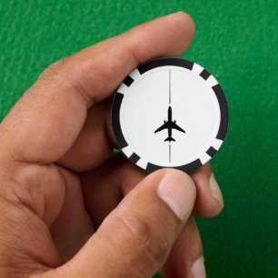 Minimalist Aviation Poker Chips