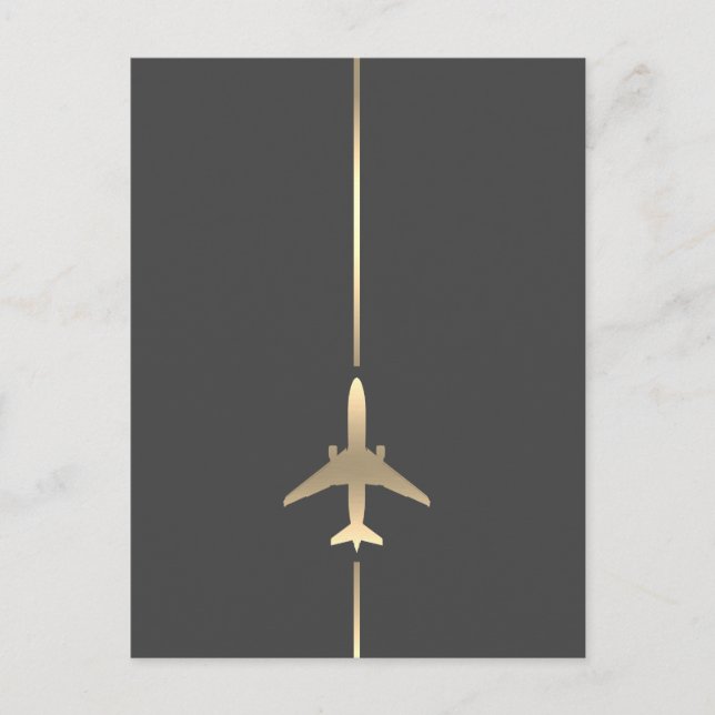 Minimalist Aviation Post Card (Front)