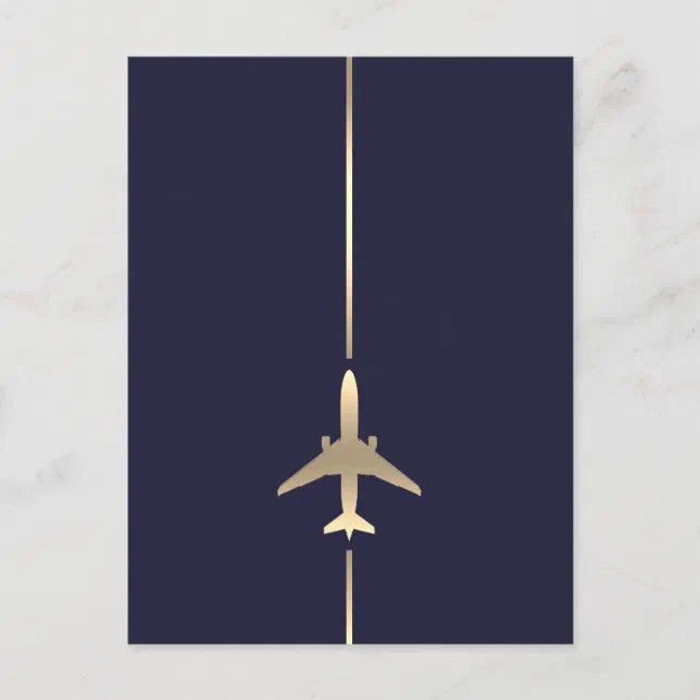 Minimalist Aviation Post Card