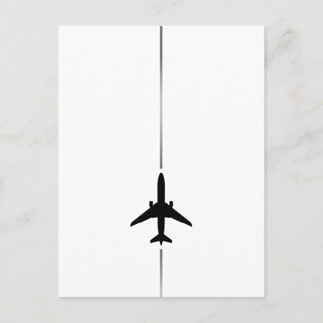 Minimalist Aviation Post Card (Front)