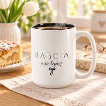 Minimalist Babcia wie lepiej Funny Polish Grandma