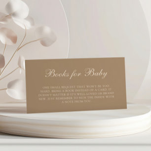 Minimalist Baby Feet Gender Reveal Books for Baby Enclosure Card