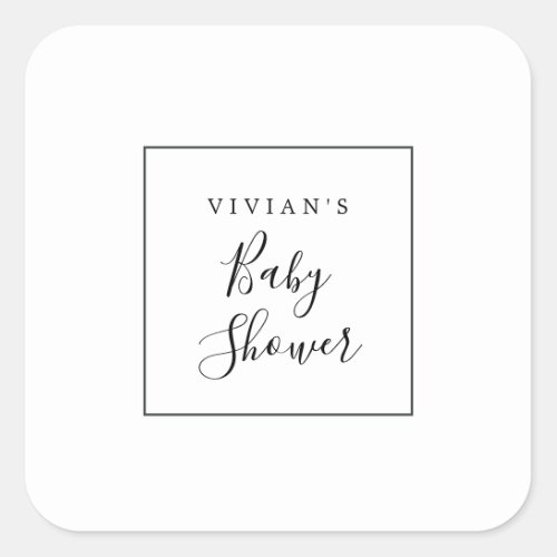 Minimalist Baby Shower Envelope Seals