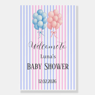Minimalist Baby Shower Foam Board