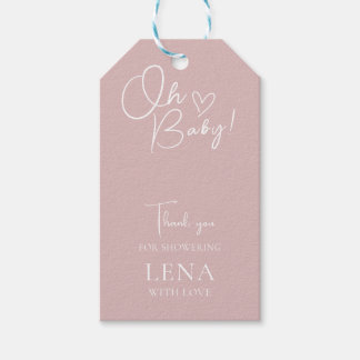 Minimalist Baby Shower Neutral Gift Tags