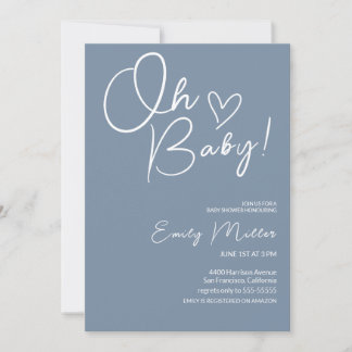 Minimalist Baby Shower Neutral Invitation