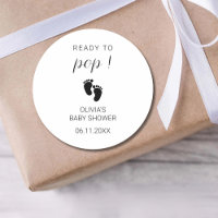 Minimalist Baby Shower Party Favor Ready To Pop
