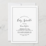 Minimalist Baby Sprinkle Invitation