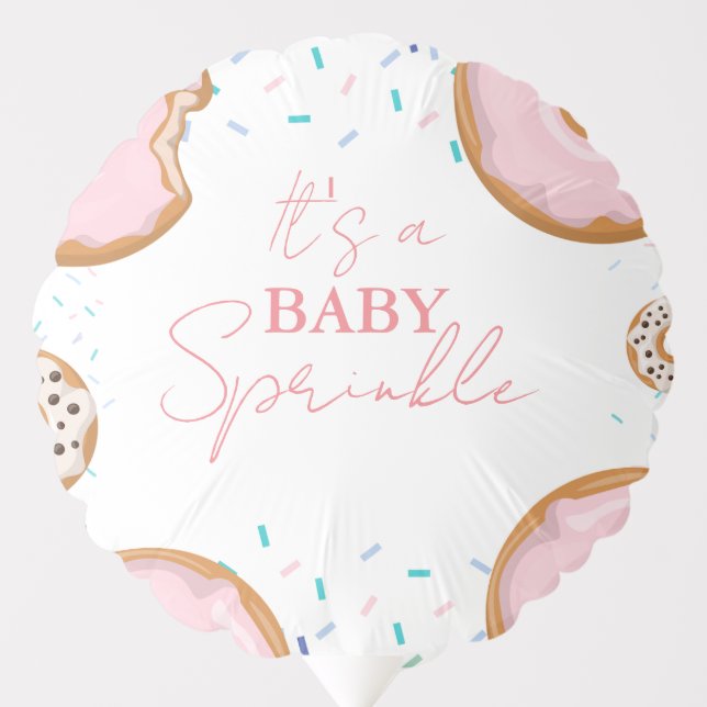 Minimalist Baby Sprinkles Baby shower  Balloon (Front)