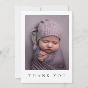Minimalist Baby Thank You Card Neutral