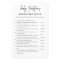 Minimalist Baby Traditions Baby Shower Game
