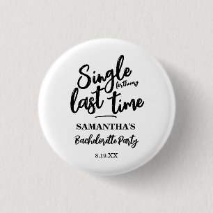 Minimalist Bachelorette Party Button