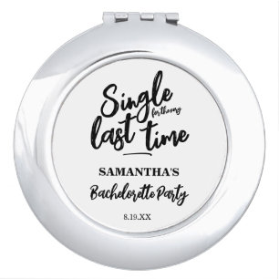 Minimalist Bachelorette Party Button Compact Mirror