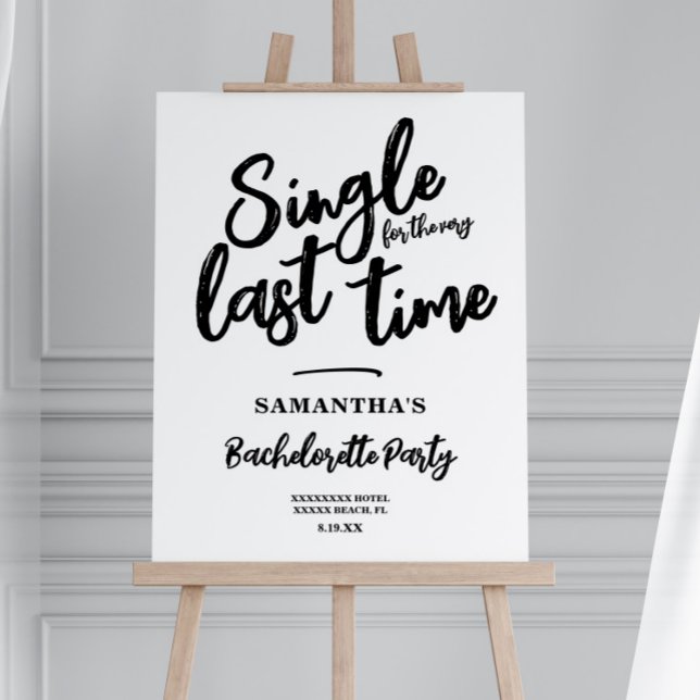 Minimalist Bachelorette Party  Foam Board (Creator Uploaded)