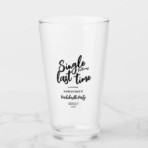 Minimalist Bachelorette Party  Glass