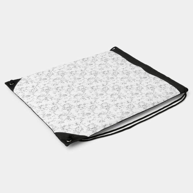 Minimalist Back To School Name Design Drawstring Bag (Side)