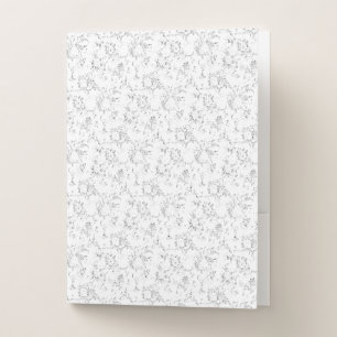 Minimalist Back To School Name Design Pocket Folder