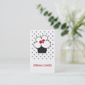 Minimalist Baker Bakery Cupcake Business Card (Standing Front)