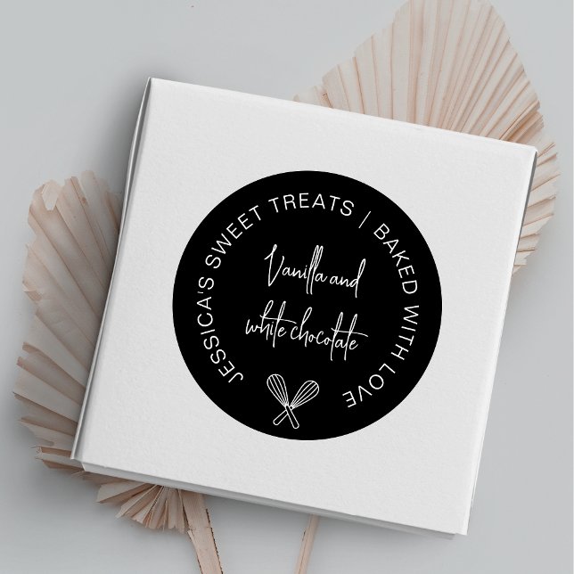 Minimalist Bakery Round Label Flavor Name Sticker (Creator Uploaded)